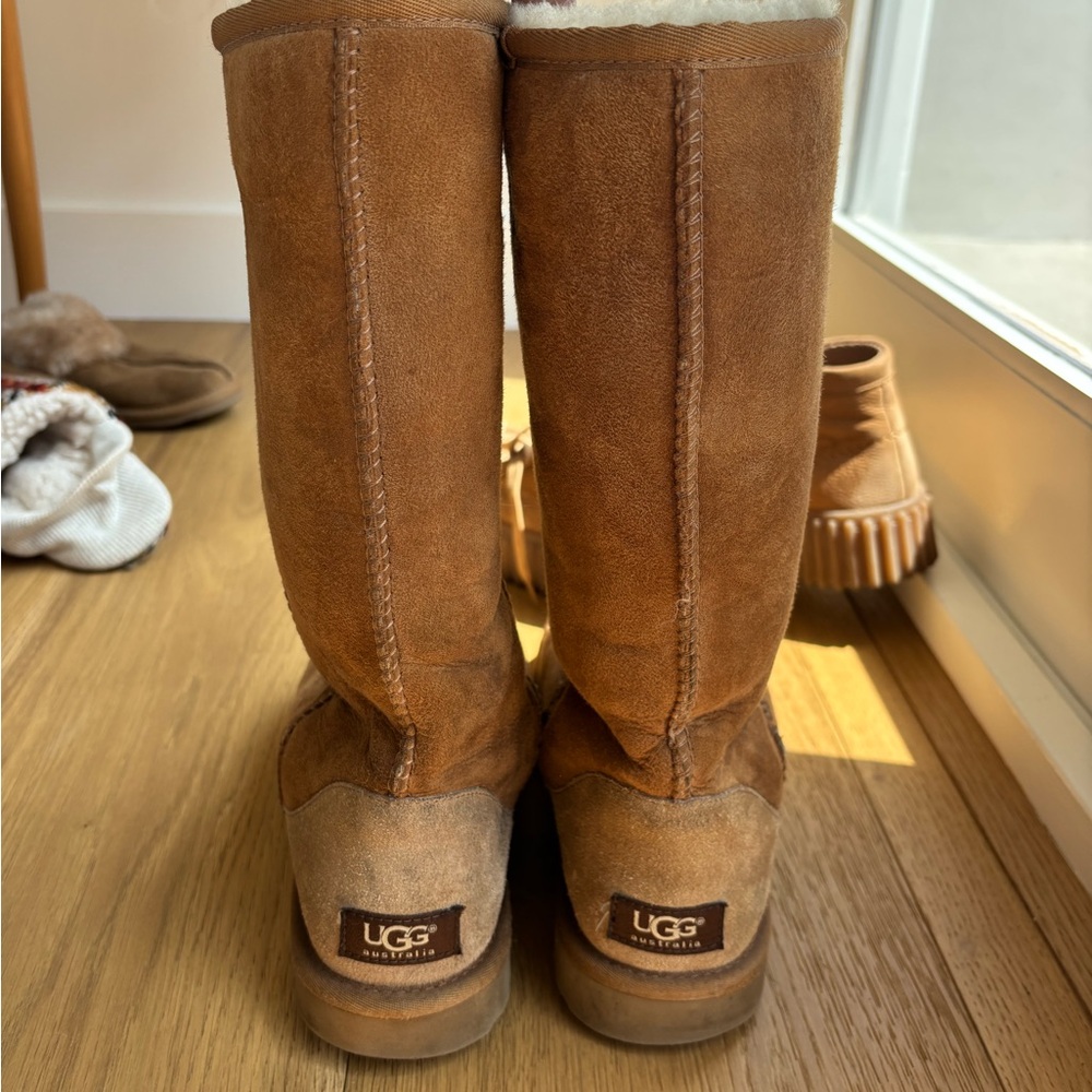 UGG Tan Sheepskin Tall Boots